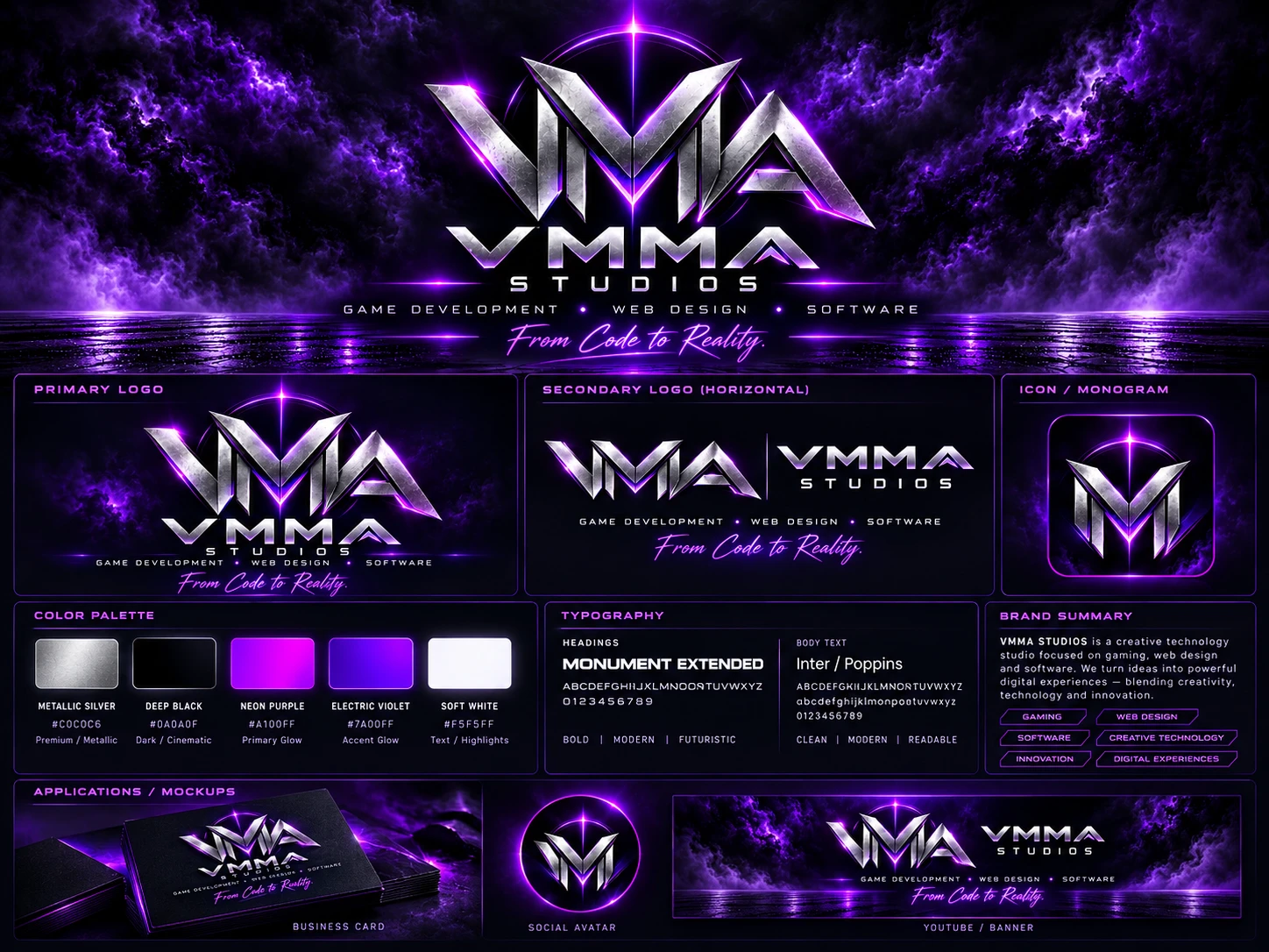 VMMA STUDIOS — Brand Identity